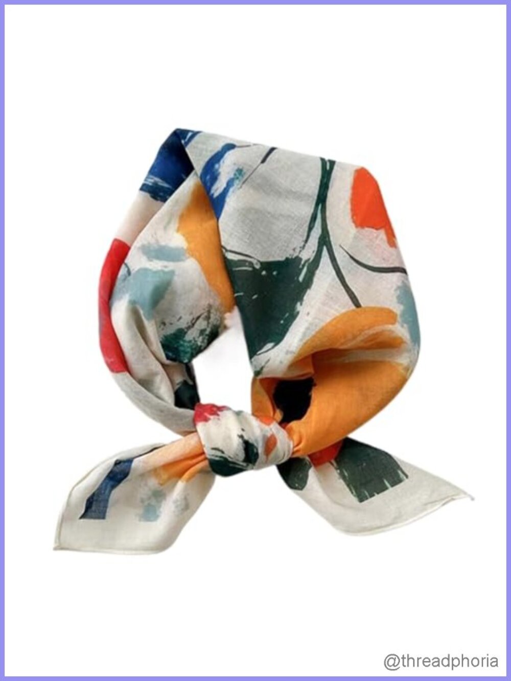 100% Cotton Bandana Head Scarf Wrap 22x22 Square Unisex